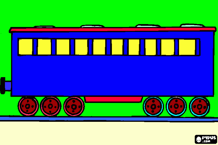 kolorowanka wagon
