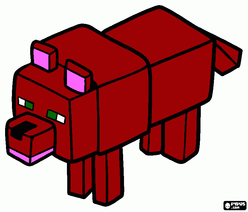kolorowanka wilczek minecraft!!!!!!!!!!!!!!!!!!!!!!!!!!! :)
