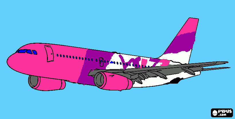 kolorowanka wizzair