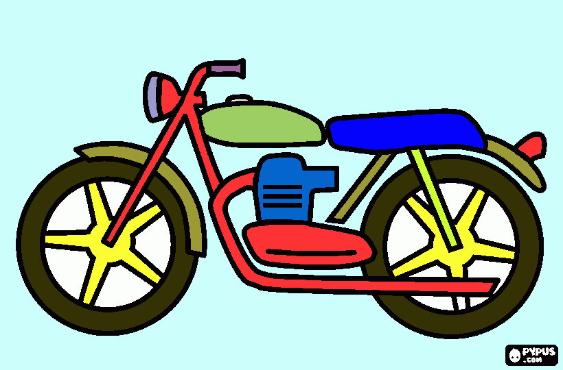 kolorowanka wojtek motor