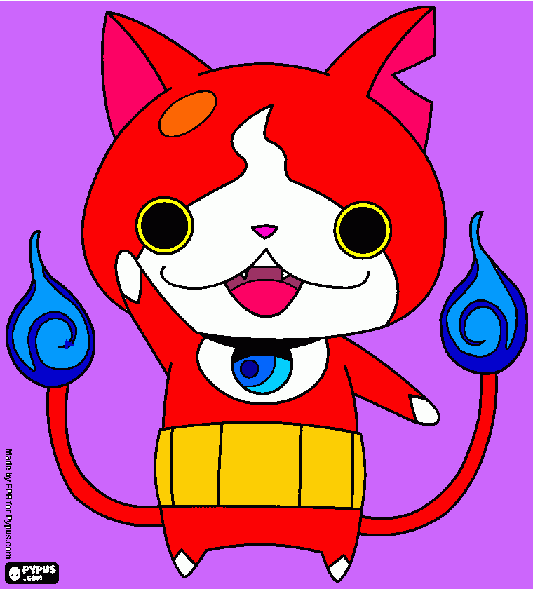 kolorowanka Yo kai watch jibanyan