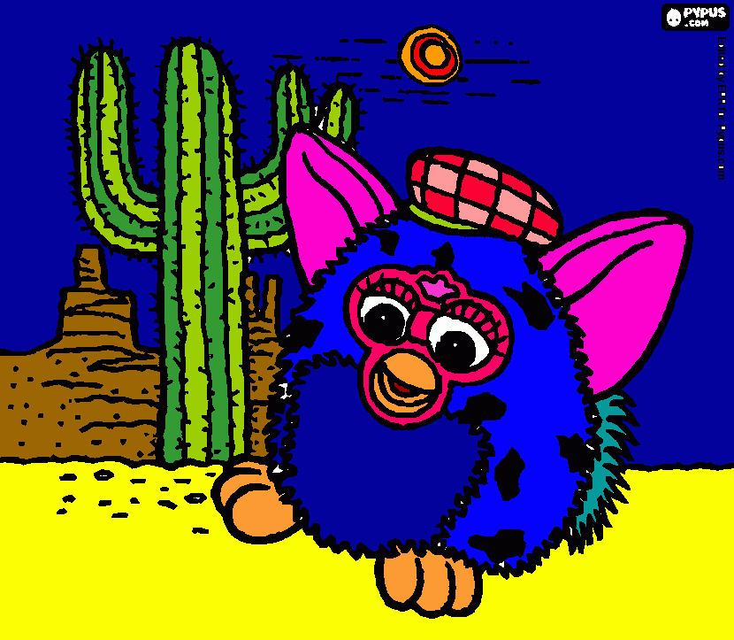 kolorowanka Zuzia furby
