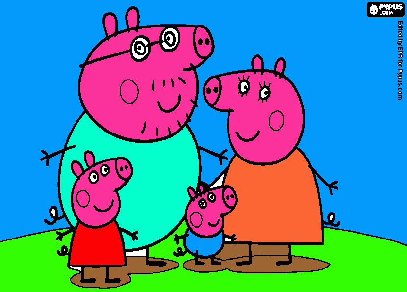 kolorowanka Świnka peppa