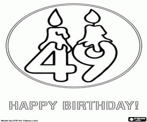 kolorowanka 4 i 9 na urodziny