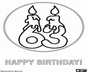 kolorowanka 6 i 3 na urodzin