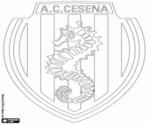 kolorowanka AC Cesena Tarcza