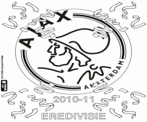 kolorowanka Ajax, mistrz ligi 2010-2011