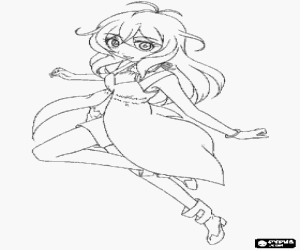 kolorowanka Alice, postać Bakugan