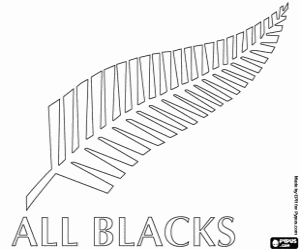 kolorowanka All Blaks logo