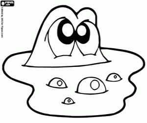 kolorowanka Amfibie zwierząt w wodzie