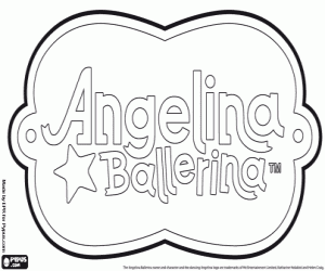 kolorowanka Angelina Ballerina logo