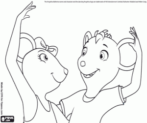 kolorowanka Angelina i Marco