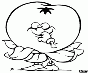 kolorowanka Animowane pomidor