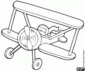 kolorowanka Antyczny samolotu