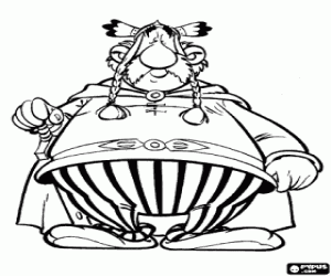 kolorowanka Asparanoiks, wodza Galów