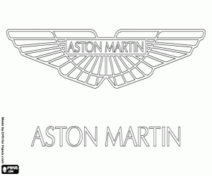 kolorowanka Aston Martin logo