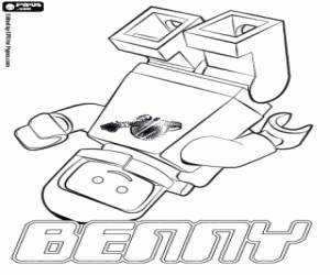 kolorowanka Astronauta Lego Benny