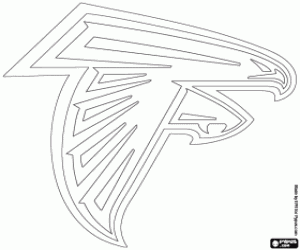 kolorowanka Atlanta Falcons logo