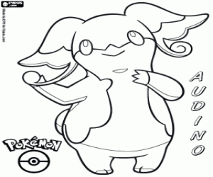 kolorowanka Audino, Pokémon