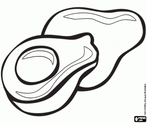 kolorowanka Awokado, odżywcze owoce