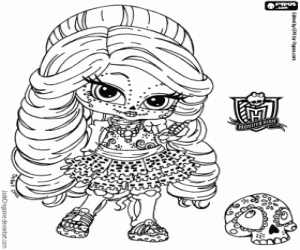 kolorowanka Baby Skelita, Monster High Baby