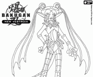 kolorowanka Bakugan Elfin z Marucho