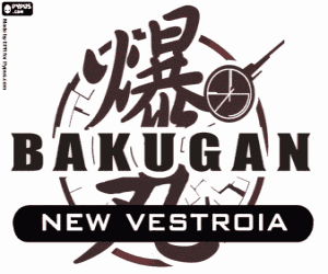 kolorowanka Bakugan New Vestroia Logo