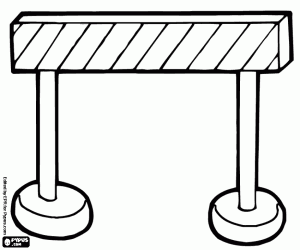kolorowanka Bariery bezpieczeństwa