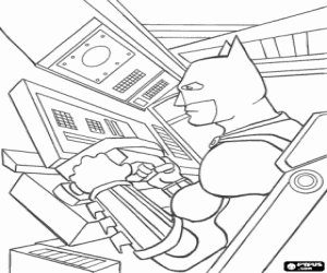 kolorowanka Batman w Batmobile