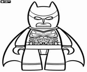 kolorowanka Batman, superbohater Lego