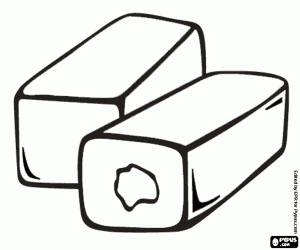 kolorowanka Batoniki mleczne