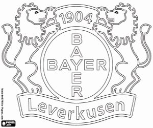kolorowanka Bayer Leverkusen logo