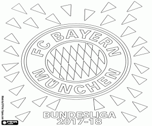 kolorowanka Bayern Monachium, Bundesliga 2017-2018