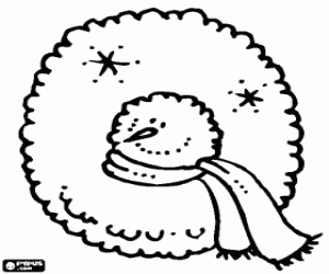 kolorowanka Bałwan i litery Q