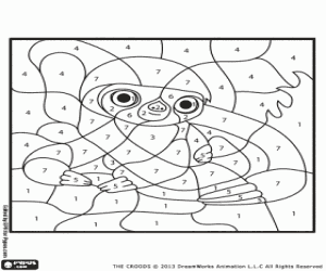 kolorowanka Belt, kolorowanie według numerów