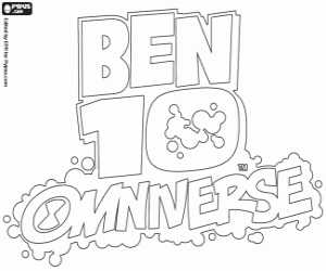 kolorowanka Ben 10 Omniverse logo