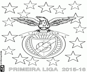 kolorowanka Benfica Lizbona, mistrz 2015-2016