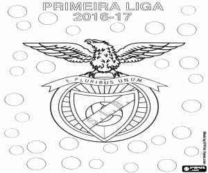kolorowanka Benfica Lizbona, mistrz 2016-2017