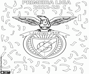 kolorowanka Benfica, mistrz 2022-2023