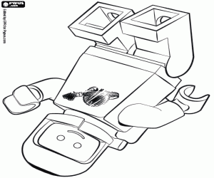 kolorowanka Benny astronauta w nieważkości