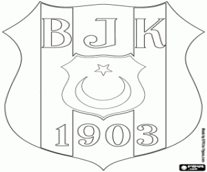 kolorowanka Besiktas Tarcza