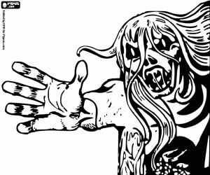 kolorowanka Bestia na Halloween