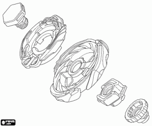 kolorowanka Beyblade Metal Fusion