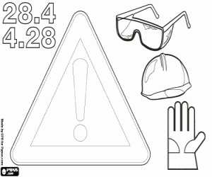 kolorowanka Bezpieczeństwa i zdrowia w pracy