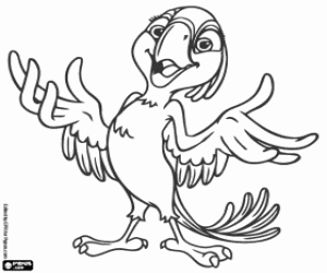 kolorowanka Bia, najmłodsza córka i Blu Jewel