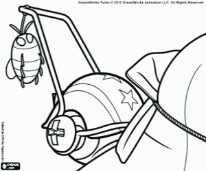 kolorowanka Biały Cień w muszli z owadów