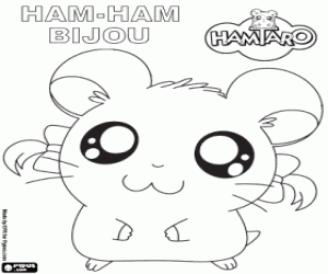 kolorowanka Bijou, Hamtaro chomik