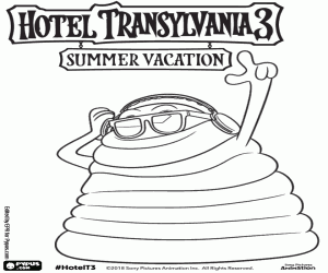 kolorowanka Blobby, galaretowata potwora