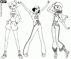 kolorowanka Bohaterów Clover, Alex i Sam