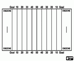 kolorowanka Boisko, Futbol amerykański